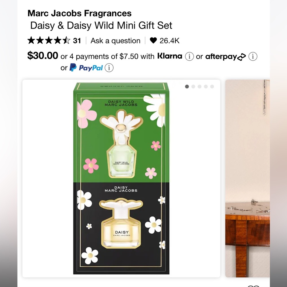Marc Jacob’s Daisy & Wild Daisy set